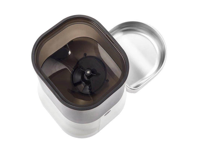 Dogness Automatic Pet Feeder with metal bowl (white)