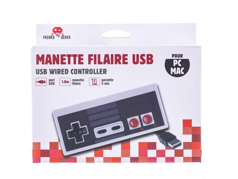 Trade Invaders NES Shape USB Controller for PC/MAC In Box - Wired Controller - MAC