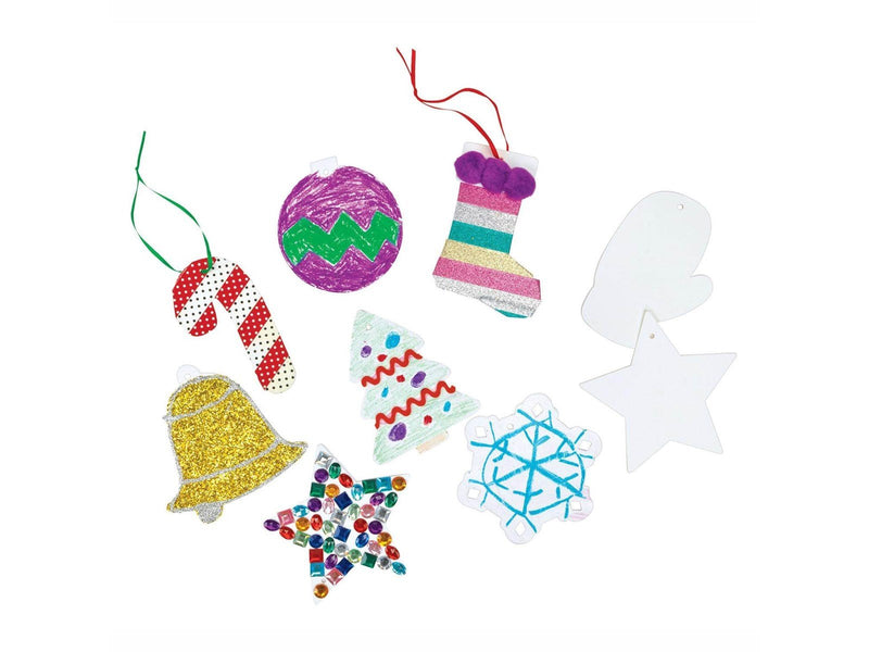 Colorations Decorate your own Christmas pendants Set of 48 pieces