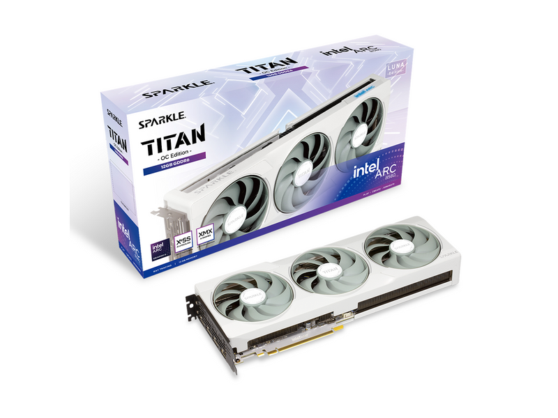 Sparkle Arc B580 Titan Luna OC - 12GB GDDR6 RAM - Grafikkarte