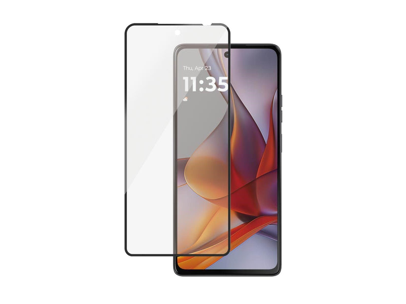 PanzerGlass Screen Protector w. Black Frame Motorola moto g75 5G | Ultra-Wide Fit