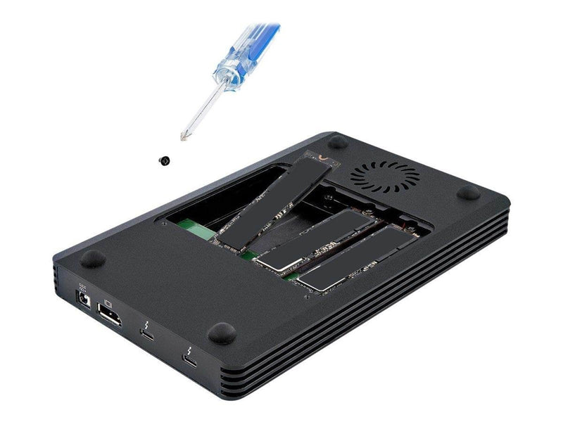 StarTech.com 4 Bay Thunderbolt 3 NVMe Enclosure For M.2 NVMe Solid State Drives