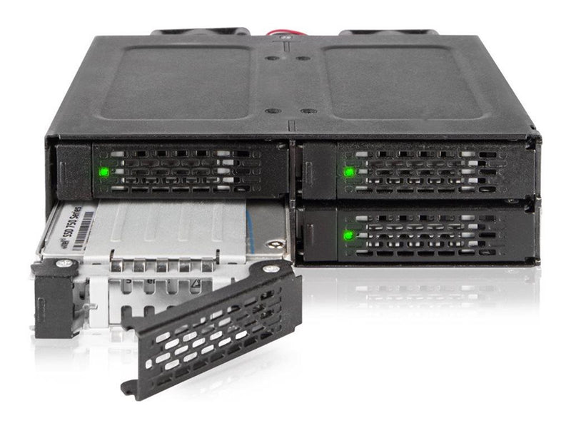 Icy dock ToughArmor MB699VP-B V3 - storage drive cage - PCIe 4.0 - U.2 U.3