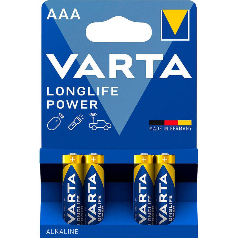 VARTA Batterien LONGLIFE Power Micro AAA 1,5 V - 4 Stück