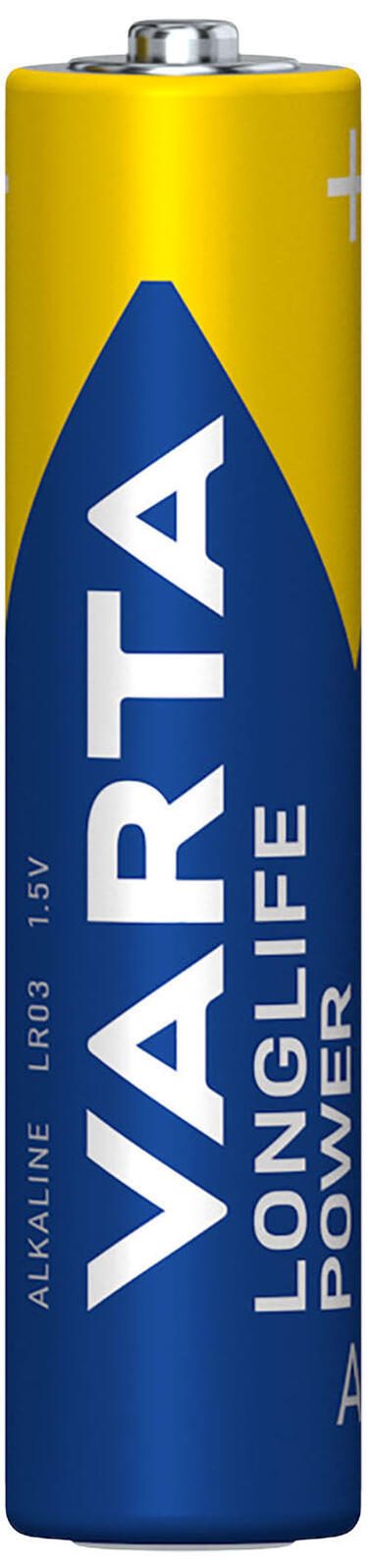 VARTA Batterien LONGLIFE Power Micro AAA 1,5 V - 4 Stück
