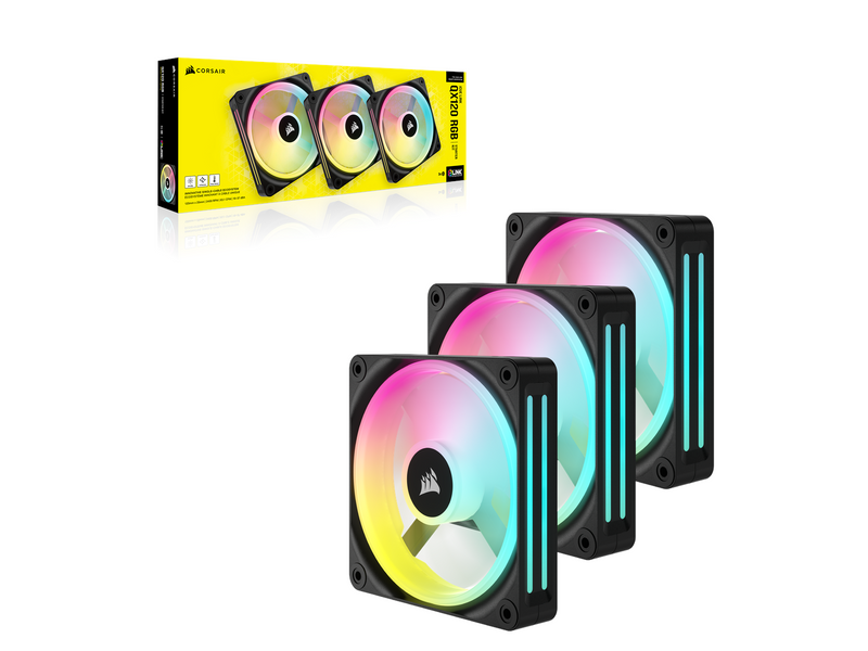 Corsair iCUE LINK QX120 RGB Starter Kit - Black