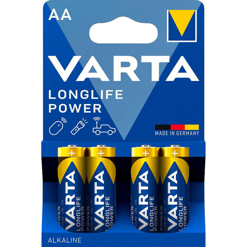 VARTA Batterien LONGLIFE Power Mignon AA 1,5 V - 4 Stück