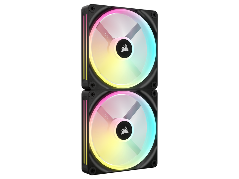 Corsair iCUE LINK QX140 RGB Starter Kit - Black - Gehäuselüfter - 140mm - Schwarz mit RGB LED - 37 dBA