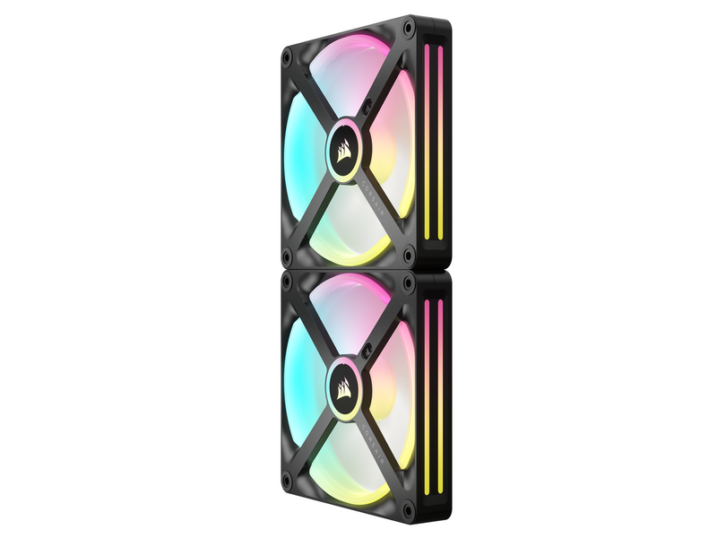 Corsair iCUE LINK QX140 RGB Starter Kit - Black - Gehäuselüfter - 140mm - Schwarz mit RGB LED - 37 dBA