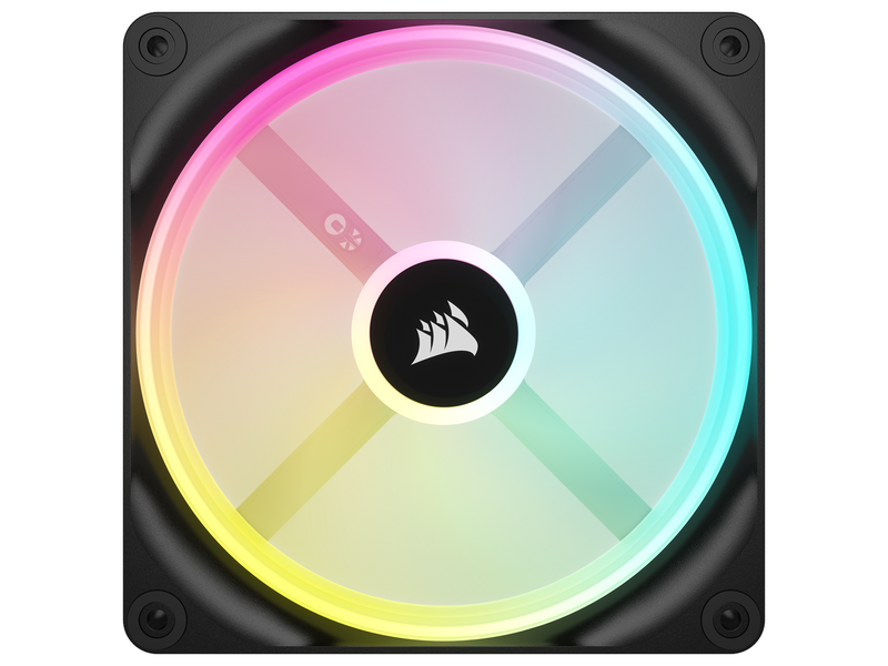 Corsair iCUE LINK QX140 RGB Starter Kit - Black - Gehäuselüfter - 140mm - Schwarz mit RGB LED - 37 dBA