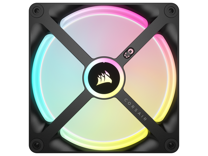 Corsair iCUE LINK QX140 RGB Starter Kit - Black - Gehäuselüfter - 140mm - Schwarz mit RGB LED - 37 dBA
