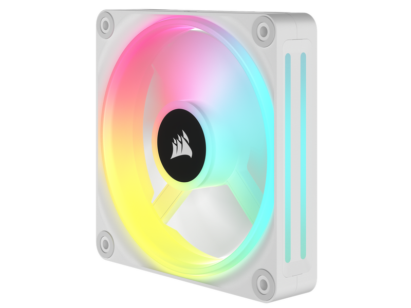 Corsair iCUE LINK QX120 RGB Expansion Fan - White - Gehäuselüfter - 120mm - Weiß mit RGB-Beleuchtung - 37 dBA