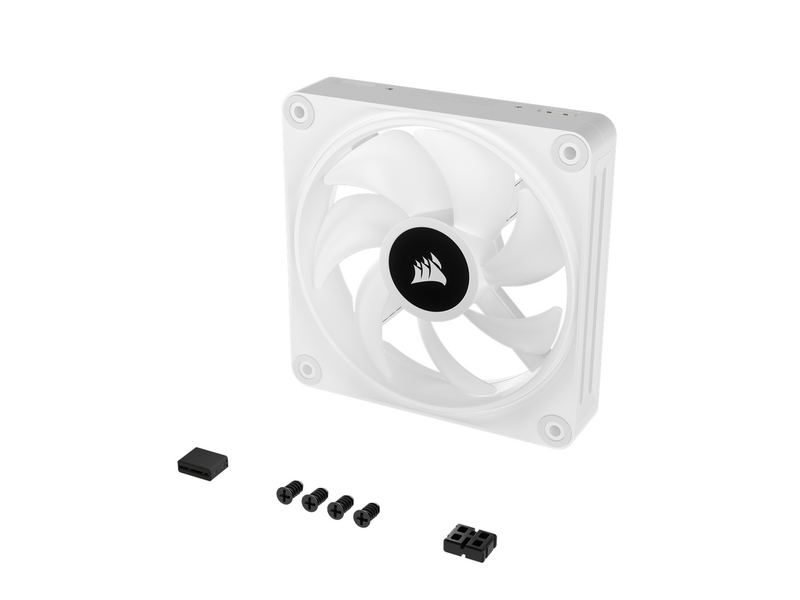 Corsair iCUE LINK QX120 RGB Expansion Fan - White - Gehäuselüfter - 120mm - Weiß mit RGB-Beleuchtung - 37 dBA