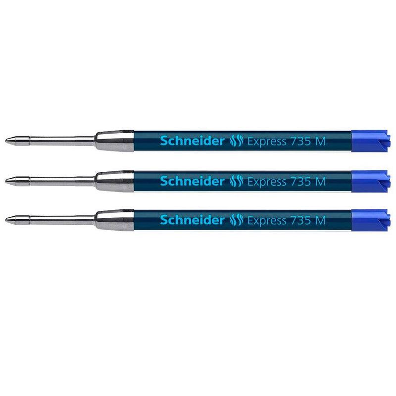 Schneider Express 735 Kugelschreiberminen M blau - 3 Stück