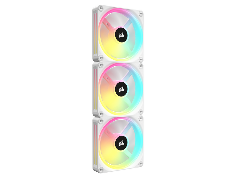 Corsair iCUE LINK QX120 RGB Starter Kit - White - Gehäuselüfter - 120mm - Weiß mit RGB-Beleuchtung - 37 dBA