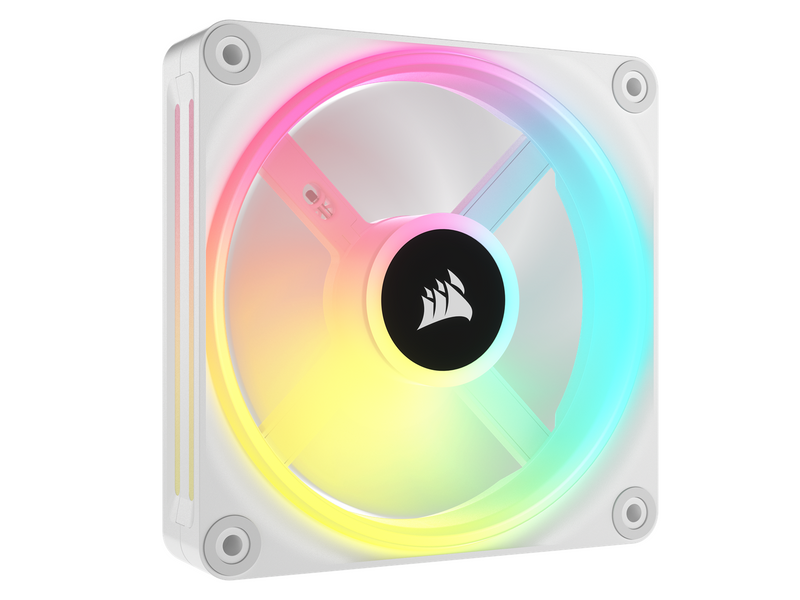 Corsair iCUE LINK QX120 RGB Starter Kit - White - Gehäuselüfter - 120mm - Weiß mit RGB-Beleuchtung - 37 dBA