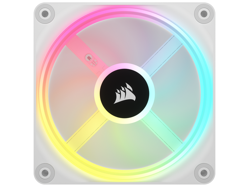 Corsair iCUE LINK QX120 RGB Starter Kit - White - Gehäuselüfter - 120mm - Weiß mit RGB-Beleuchtung - 37 dBA