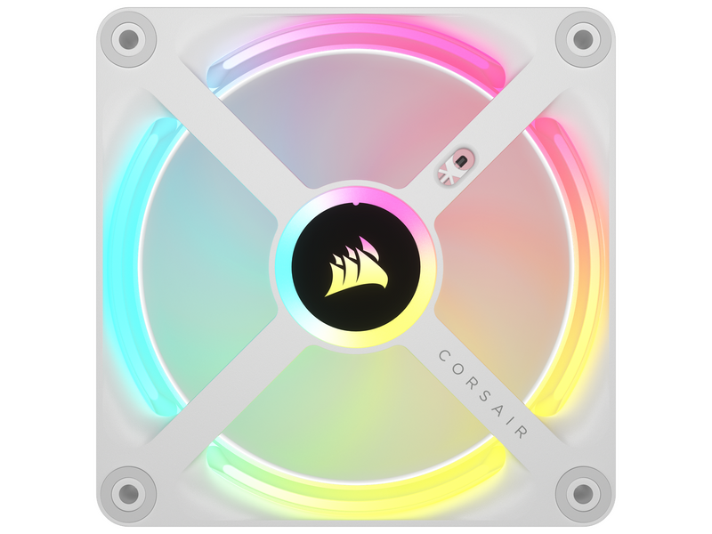 Corsair iCUE LINK QX120 RGB Starter Kit - White - Gehäuselüfter - 120mm - Weiß mit RGB-Beleuchtung - 37 dBA