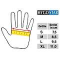 HYGOSTAR unisex Einmalhandschuhe GRIP weiß Größe L - 100 Stück