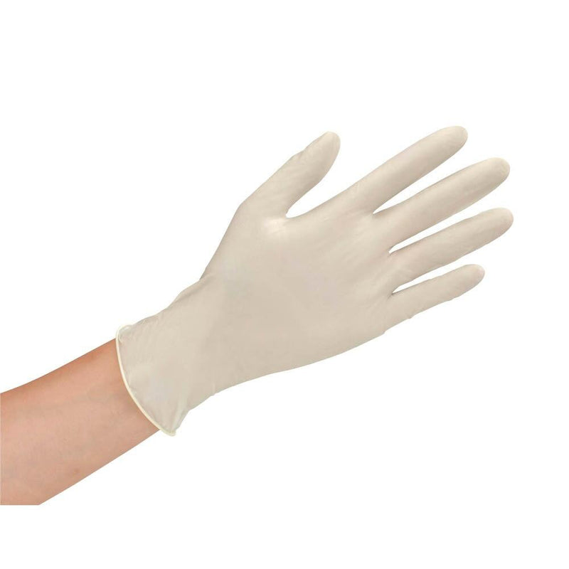 HYGOSTAR unisex Einmalhandschuhe GRIP weiß Größe L - 100 Stück
