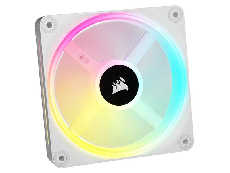 Corsair iCUE LINK QX120 RGB Starter Kit - White - Gehäuselüfter - 120mm - Weiß mit RGB-Beleuchtung - 37 dBA