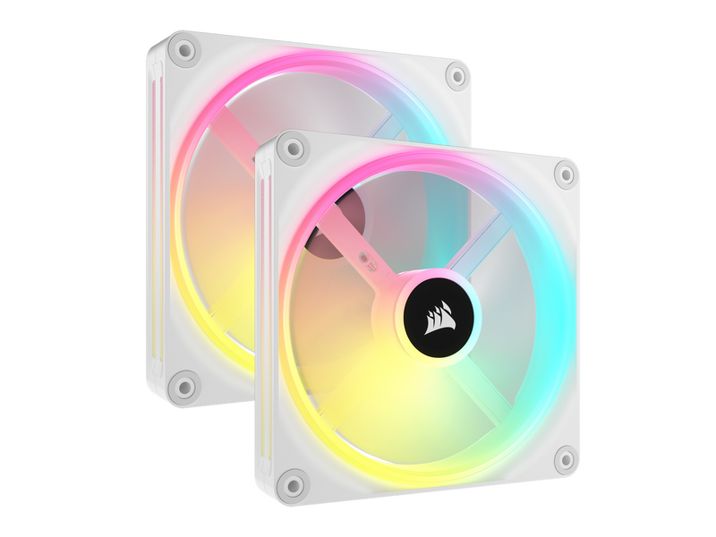 Corsair iCUE LINK QX140 RGB Starter Kit - White - Gehäuselüfter - 140mm - Weiß mit RGB-Beleuchtung - 37 dBA
