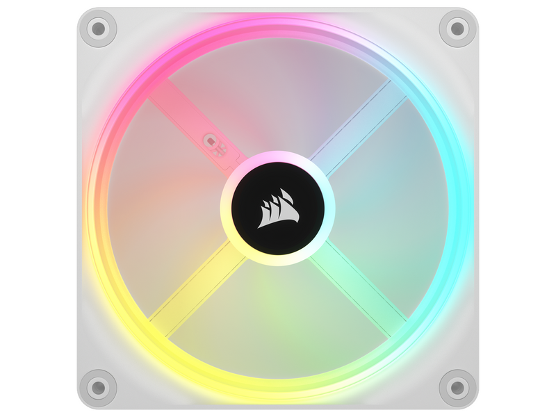 Corsair iCUE LINK QX140 RGB Starter Kit - White - Gehäuselüfter - 140mm - Weiß mit RGB-Beleuchtung - 37 dBA