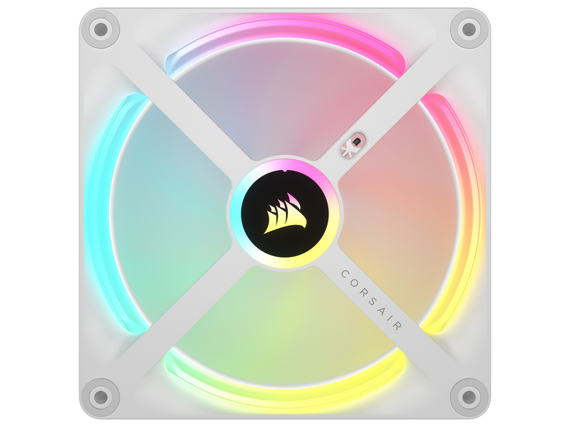 Corsair iCUE LINK QX140 RGB Starter Kit - White - Gehäuselüfter - 140mm - Weiß mit RGB-Beleuchtung - 37 dBA