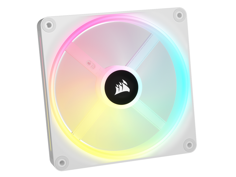 Corsair iCUE LINK QX140 RGB Starter Kit - White - Gehäuselüfter - 140mm - Weiß mit RGB-Beleuchtung - 37 dBA
