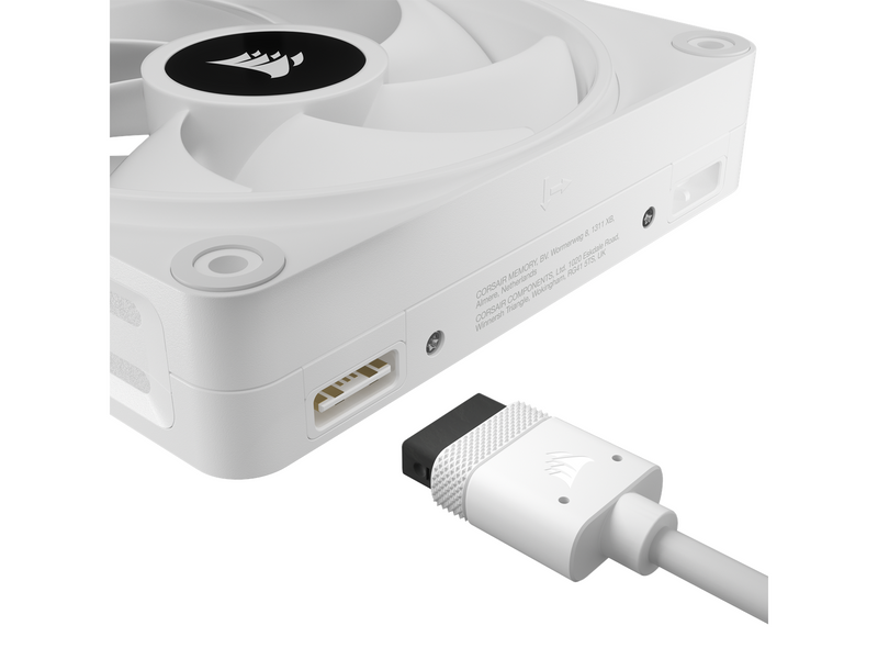 Corsair iCUE LINK QX140 RGB Starter Kit - White - Gehäuselüfter - 140mm - Weiß mit RGB-Beleuchtung - 37 dBA