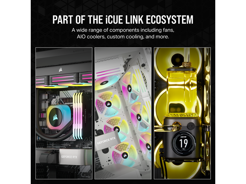 Corsair iCUE LINK H150i RGB - Black - CPU-Wasserkühlung - Max 37 dBA