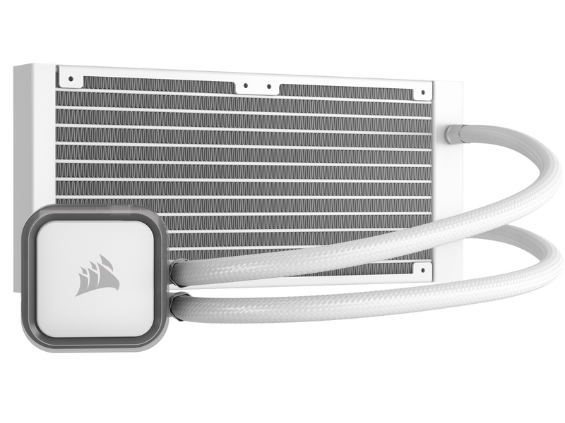 Corsair iCUE H100i RGB ELITE - White - CPU-Wasserkühlung - Max 32 dBA