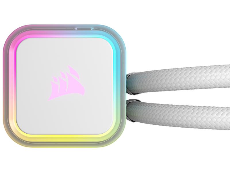 Corsair iCUE H100i RGB ELITE - White - CPU-Wasserkühlung - Max 32 dBA