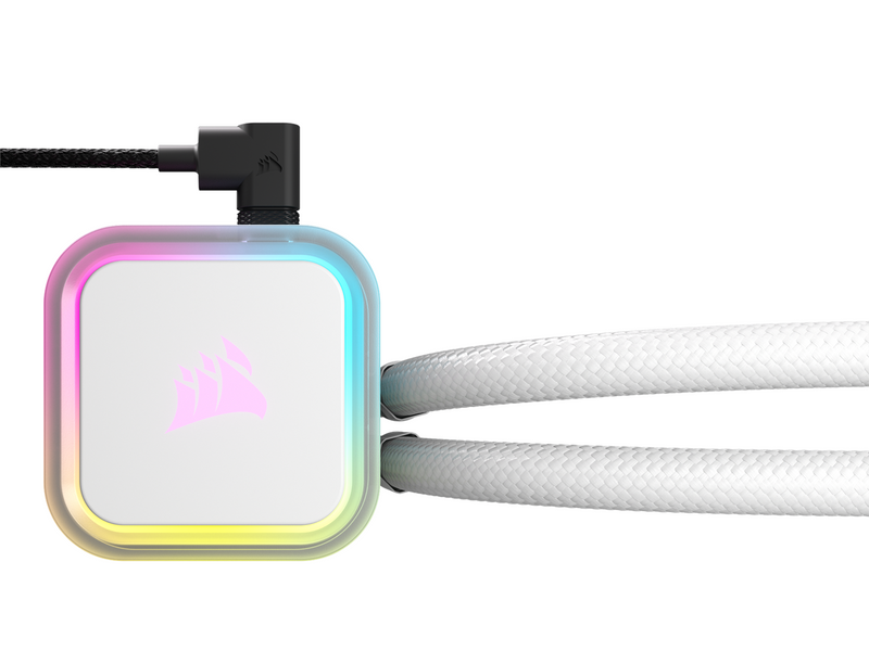 Corsair iCUE H100i RGB ELITE - White - CPU-Wasserkühlung - Max 32 dBA