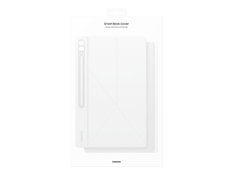 Samsung Galaxy Tab S10 Ultra / Tab S9 Ultra - Smart Book Cover - White