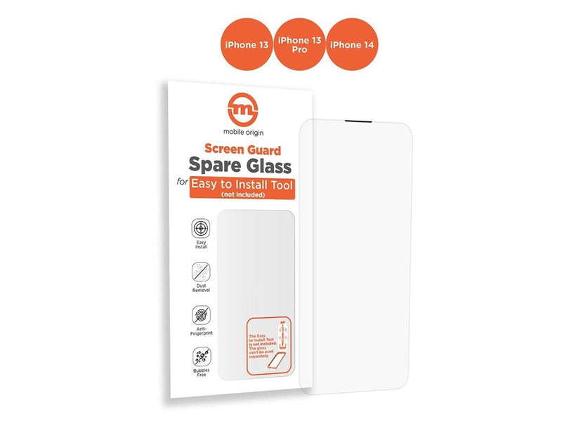 Mobile Origin Orange Screen Guard Spare Glass iPhone 16e/14/13 Pro/13