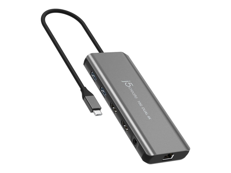 j5create USB-C Dual 4K HDMI 10Gbps Mini Dock (With Ethernet)
