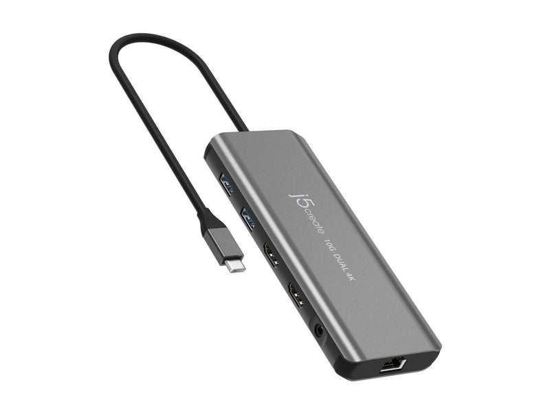 j5create USB-C Dual 4K HDMI 10Gbps Mini Dock (With Ethernet)