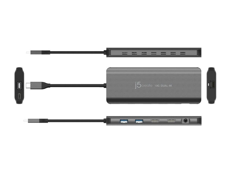 j5create USB-C Dual 4K HDMI 10Gbps Mini Dock (With Ethernet)