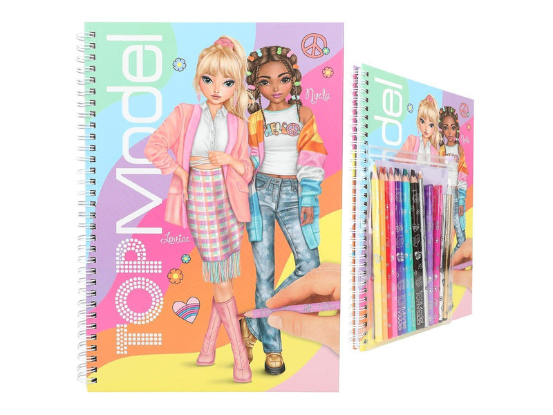 Topmodel Colouring Book with Pen Set