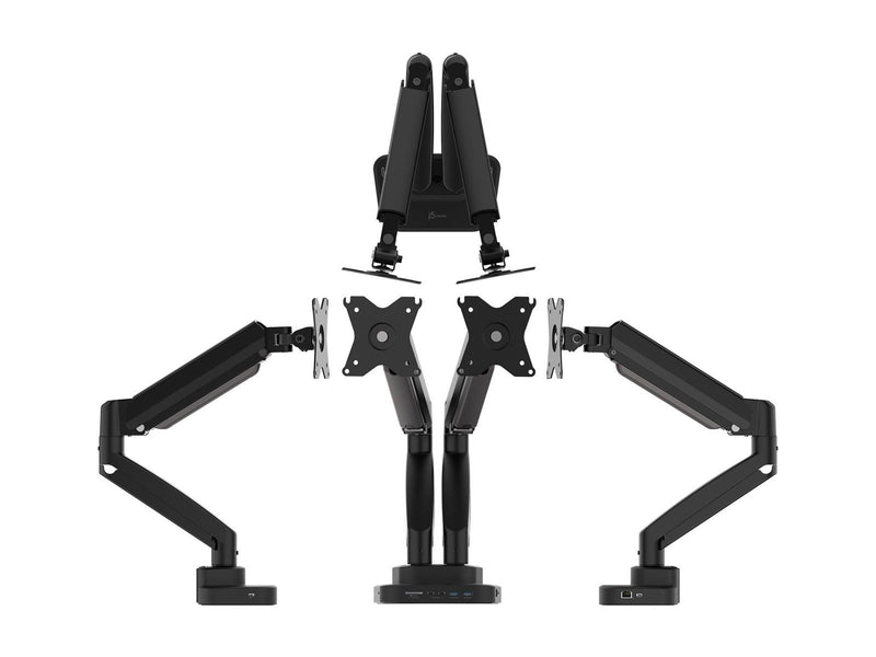 j5create Dual-Monitor Mount with Docking Station