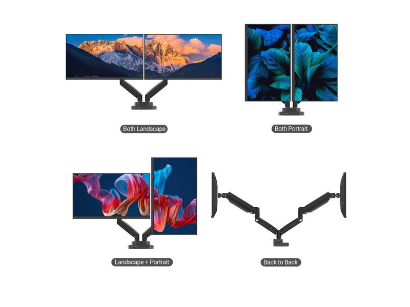 j5create Dual-Monitor Mount with Docking Station