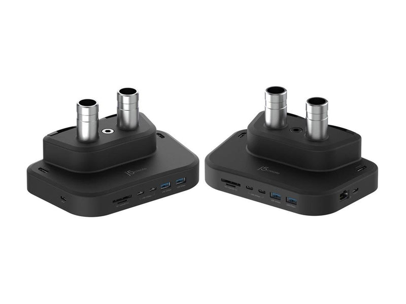 j5create Dual-Monitor Mount with Docking Station
