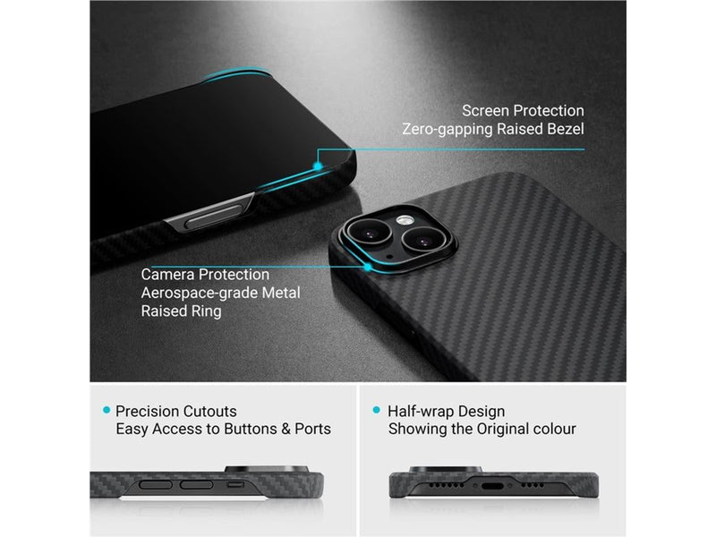 PITAKA MagEZ 3 1500D case black/grey- iPhone 14 Plus