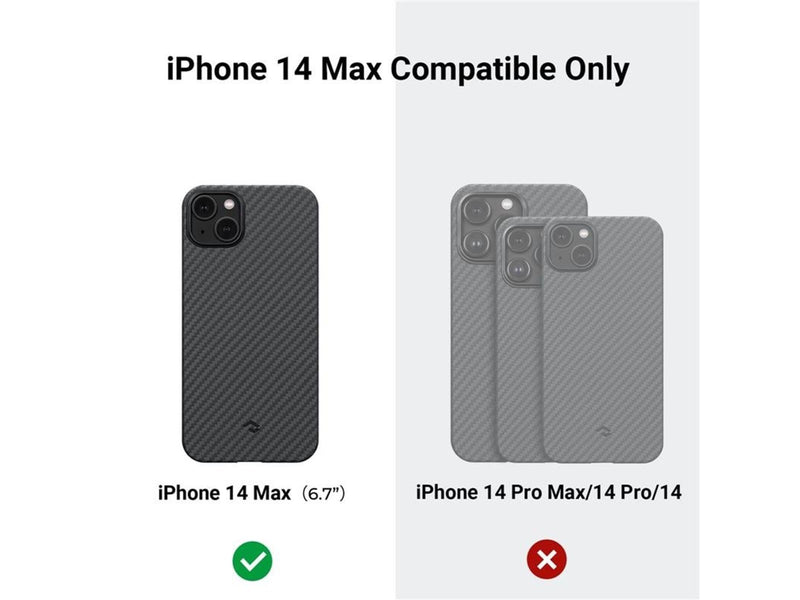 PITAKA MagEZ 3 1500D case black/grey- iPhone 14 Plus