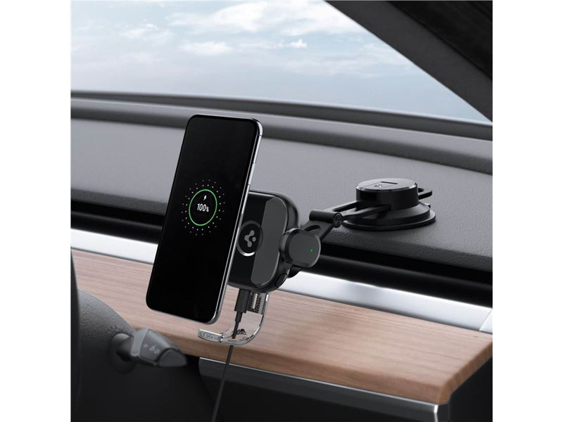 Spigen OneTap Universal Wireless Car Charger for Dashboard / Windshield black