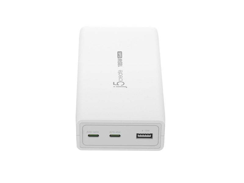 j5create 185W GaN 3-Port Charger
