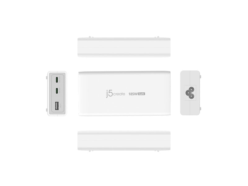 j5create 185W GaN 3-Port Charger