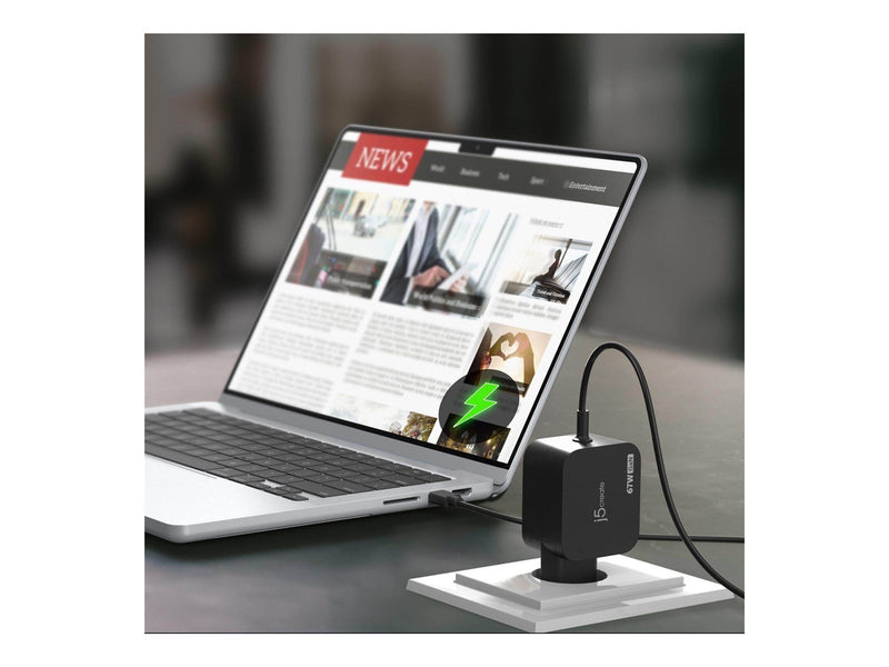 j5create 67W GaN PD USB-C Charger (with 6 DC Connector)