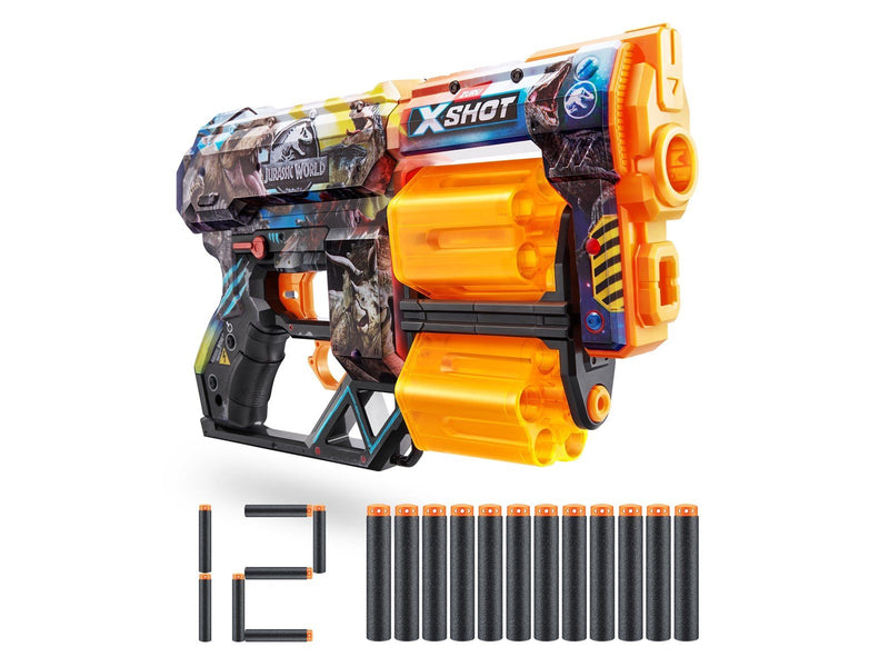 Zuru X-Shot Dread - Jurassic World Skins (12 Darts)
